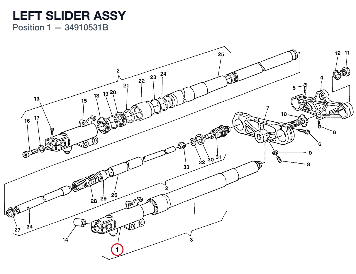 LEFT SLIDER ASSY
