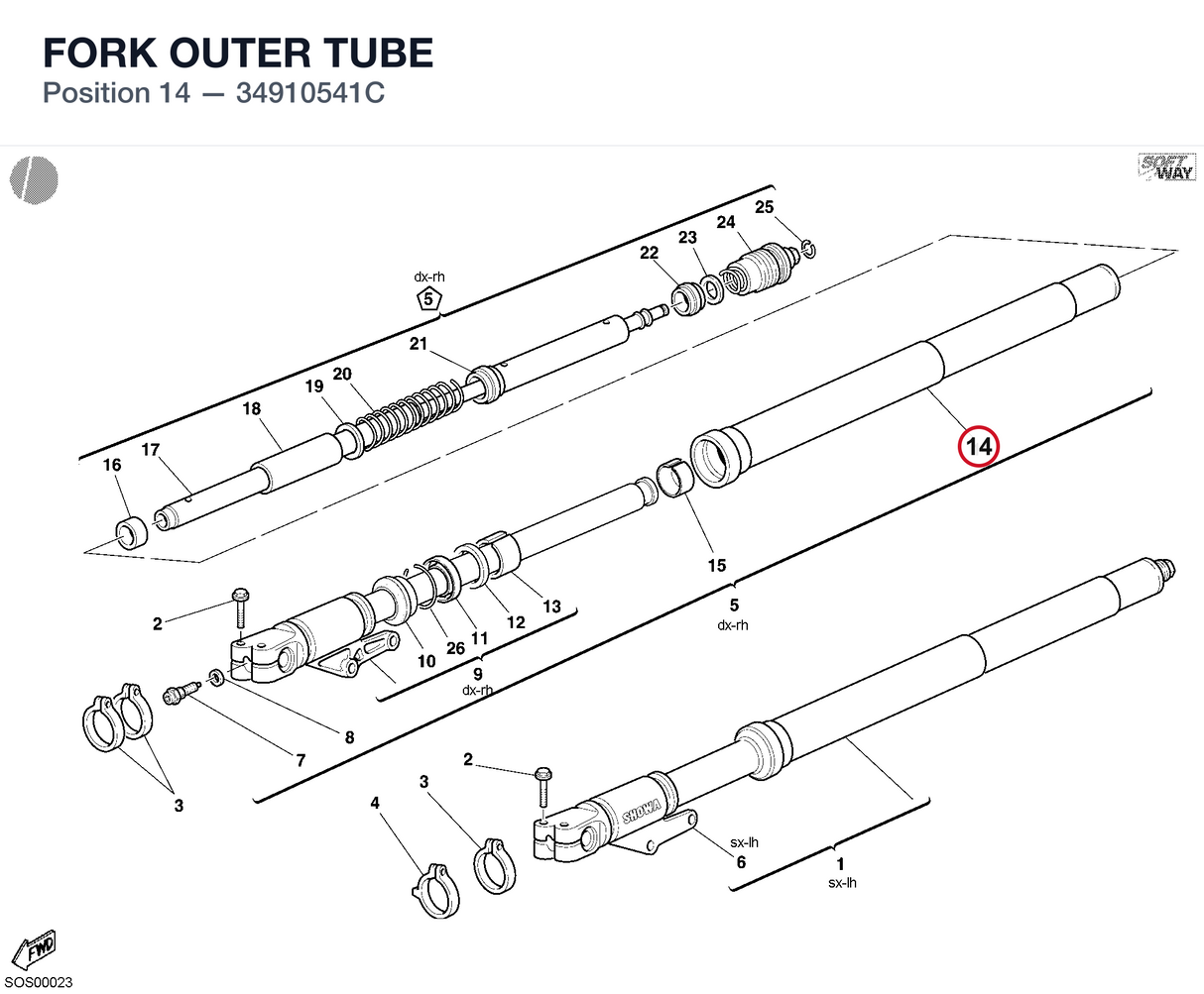 FORK OUTER TUBE
