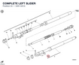 COMPLETE LEFT SLIDER 34911221A diagram position