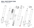 SEAL, DUST FRONT FORK 34911481A diagram position