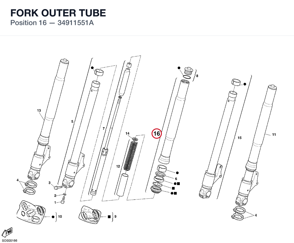 FORK OUTER TUBE