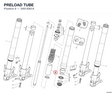 PRELOAD TUBE 34913061A diagram position
