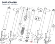 DUST SCRAPER 34913191A diagram position