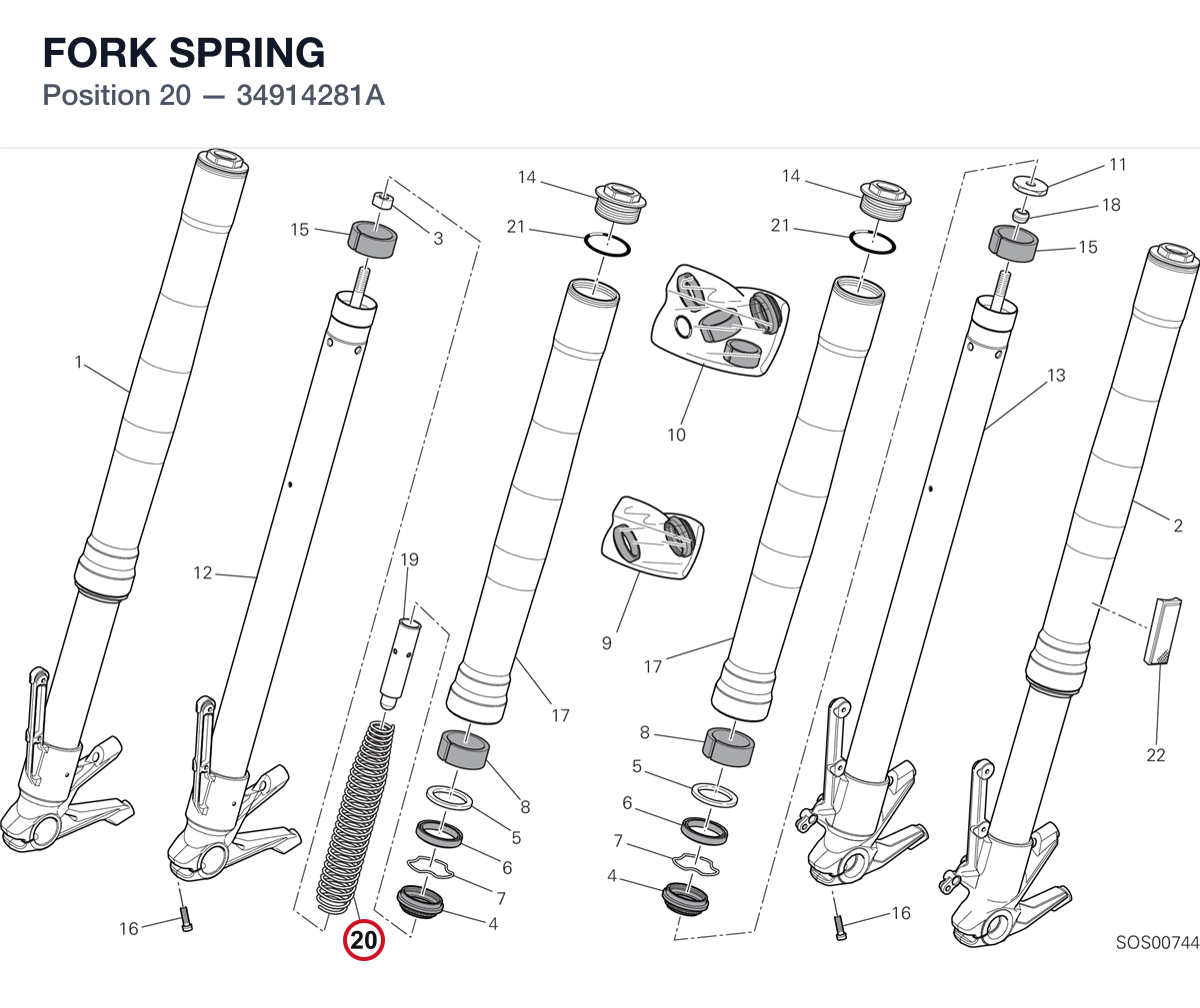 FORK SPRING 34914281A diagram position
