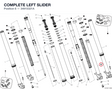 COMPLETE LEFT SLIDER 34915321A diagram position