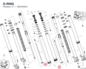 O-RING 34915491A diagram position