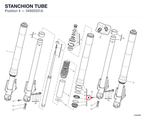 STANCHION TUBE 34920331A diagram position