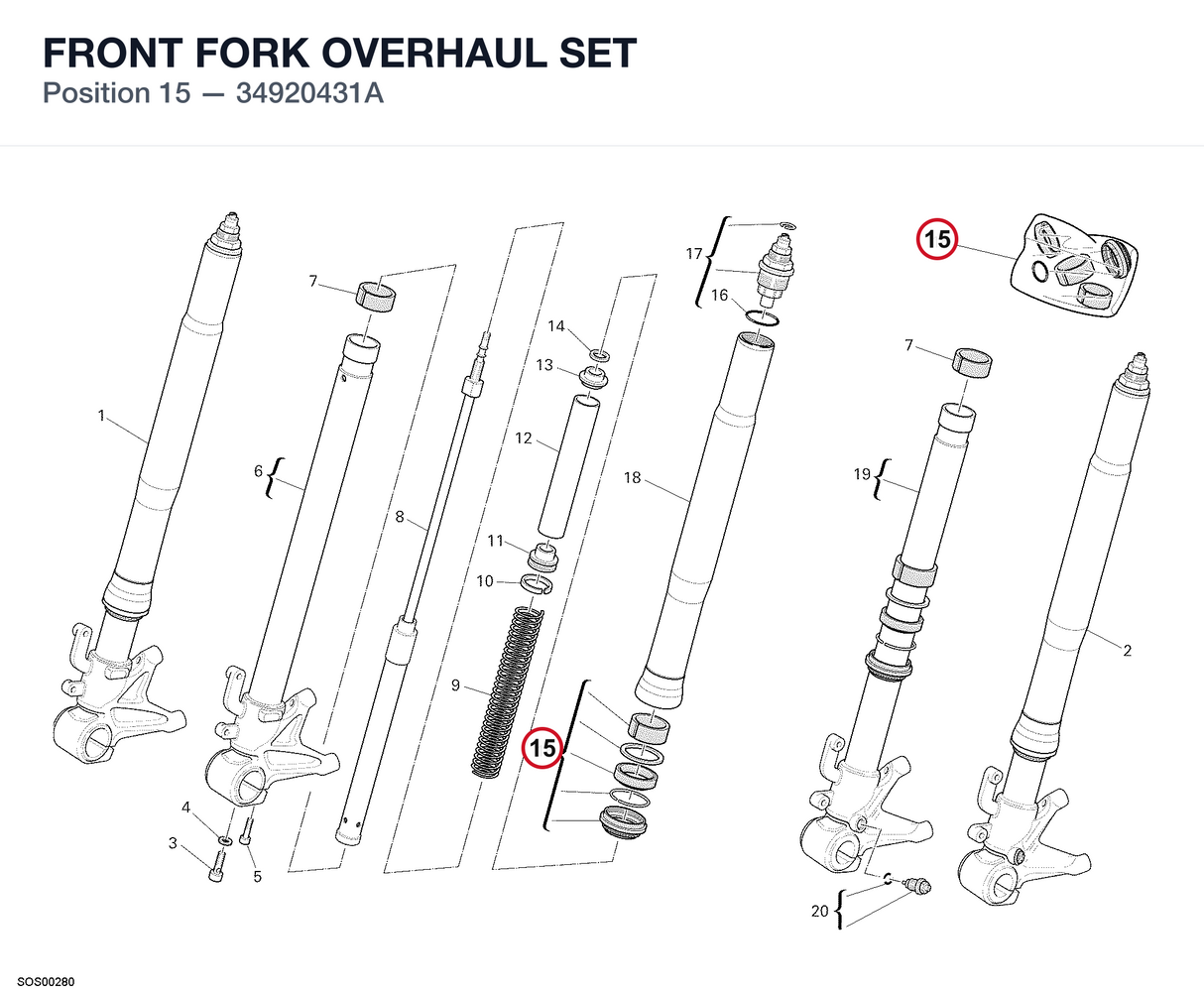 FRONT FORK OVERHAUL SET