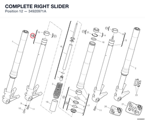 COMPLETE RIGHT SLIDER 34920971A diagram position