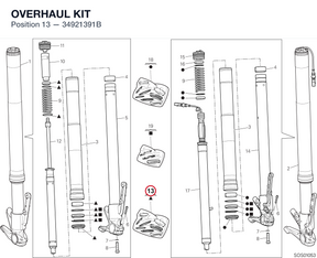 OVERHAUL KIT 34921391B diagram position