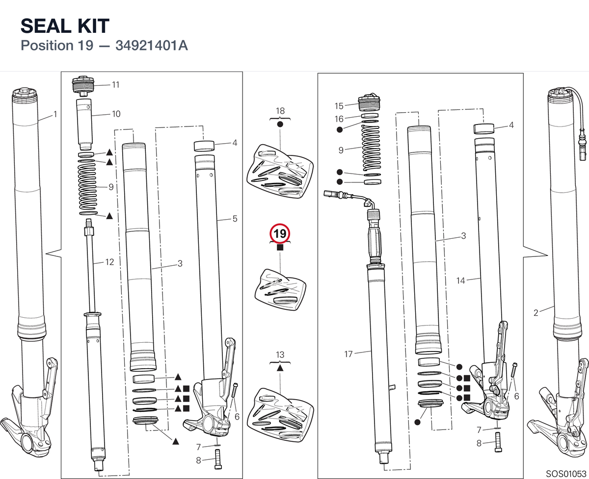 SEAL KIT 34921401A diagram position