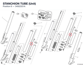 STANCHION TUBE (Unit) 34922321A diagram position