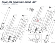COMPLETE PUMPING ELEMENT, LEFT 34922811A diagram position