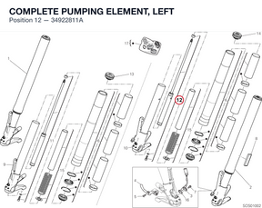 COMPLETE PUMPING ELEMENT, LEFT 34922811A diagram position
