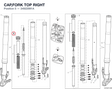 CAP,FORK TOP RIGHT 34922991A diagram position
