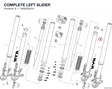 COMPLETE LEFT SLIDER 34923501A diagram position