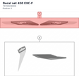 Diagram preview: Decal set 450 EXC-F (79708198006)
