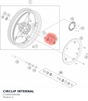 Diagram preview: CIRCLIP INTERNAL (J710005500200)