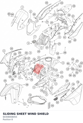 Diagram preview: SLIDING SHEET WIND SHIELD (60308008055)