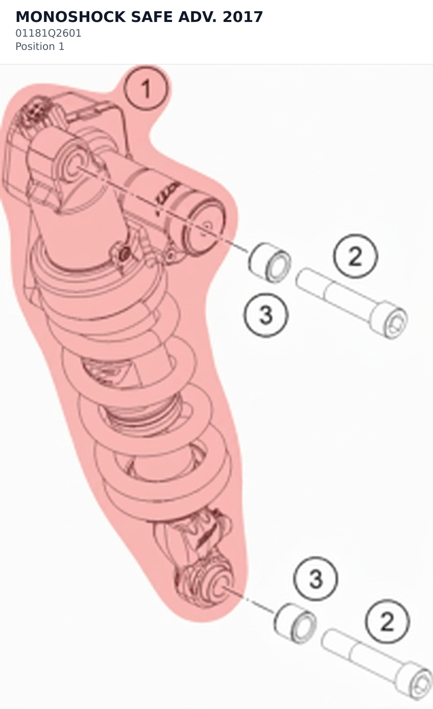Diagram preview: MONOSHOCK SAFE ADV. 2017 (01181Q2601)