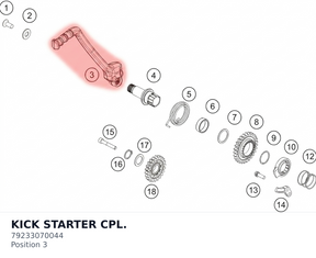 Diagram preview: KICK STARTER CPL. (79233070044)