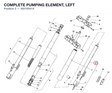 COMPLETE PUMPING ELEMENT, LEFT