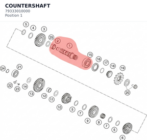Diagram preview: COUNTERSHAFT (79333010000)