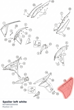 Diagram preview: Spoiler left white (60708050000AB)