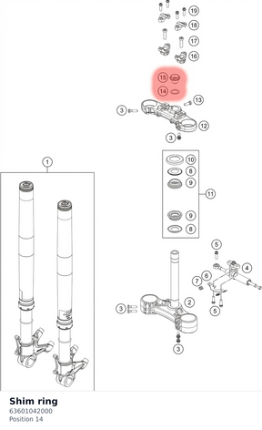 Diagram preview: Shim ring (63601042000)