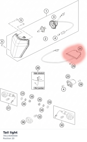 Diagram preview: Tail light (78114040000)