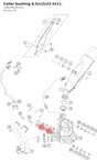 Diagram preview: Collar bushing 8.5x12x23.5x11. (C0800000901201)
