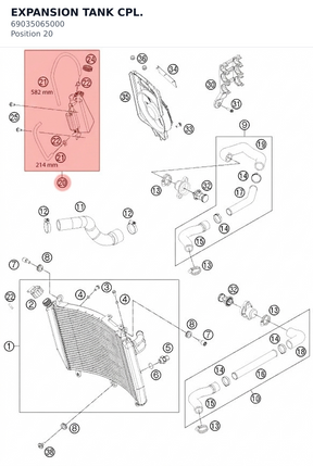 Diagram preview: EXPANSION TANK CPL. (69035065000)