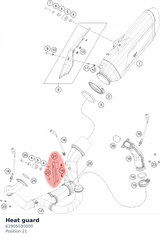 Diagram preview: Heat guard (61905030000)