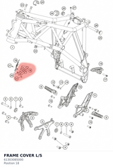 Diagram preview: FRAME COVER L/S (61303085000)