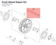 Diagram preview: Front Wheel Repair Kit (C90709015000)
