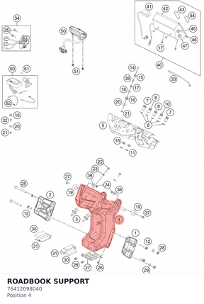 Diagram preview: ROADBOOK SUPPORT (76412098040)