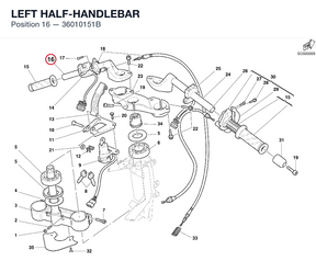 LEFT HALF-HANDLEBAR
