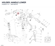 HOLDER, HANDLE LOWER 36010621B diagram position