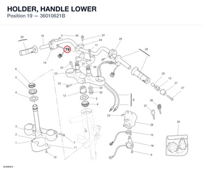 HOLDER, HANDLE LOWER 36010621B diagram position