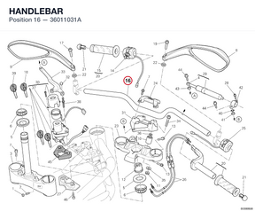 HANDLEBAR 36011031A diagram position