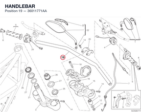 HANDLEBAR 36011771AA diagram position