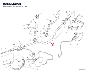 HANDLEBAR 36012291AA diagram position