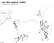 HOLDER, HANDLE LOWER 36015451AA diagram position