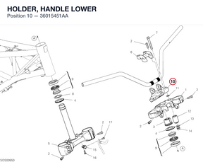 HOLDER, HANDLE LOWER 36015451AA diagram position