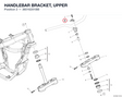 HANDLEBAR BRACKET, UPPER 36016201BB diagram position