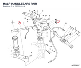 HALF-HANDLEBARS PAIR