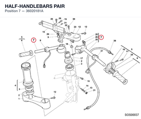 HALF-HANDLEBARS PAIR