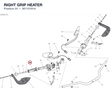 RIGHT GRIP HEATER 36110191A diagram position