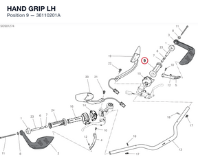 HAND GRIP LH 36110201A diagram position