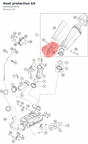 Diagram preview: Heat protection kit (A62405979070)